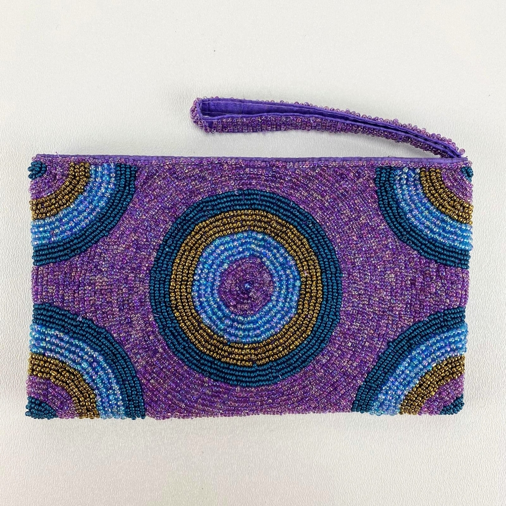 Embroidered Wristlet Handmade